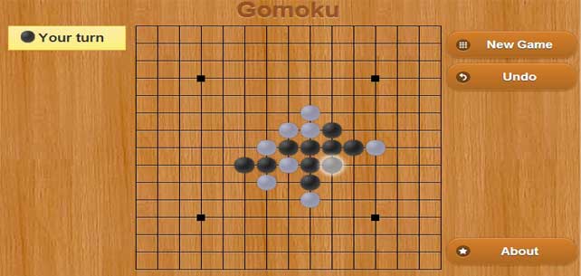 HTML5五子棋游戏 画面超酷 可设置难度