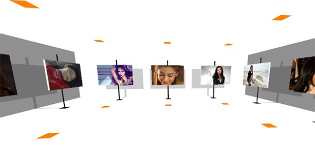 HTML5 3D立体美女墙相册